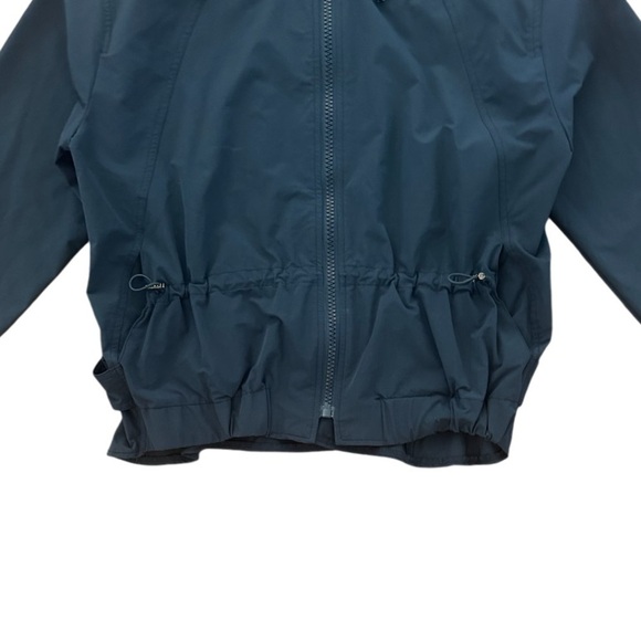 Zip-Up Hooded Woman’s Front Zip Lightweight Windbreaker Jacket,Navy Blue, Size M - Picture 7 of 13